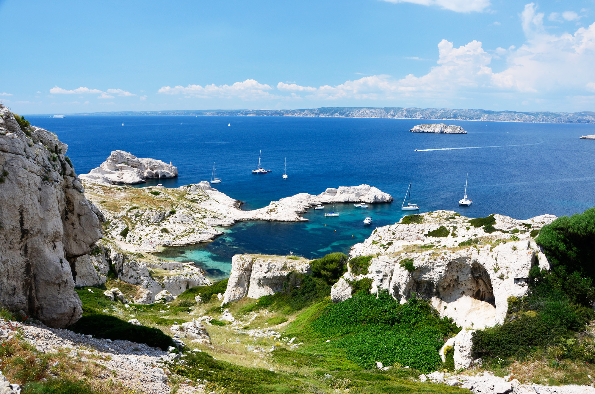 Calanque de la Crine Plage de Tahiti Pomègues Frioul Marseille
