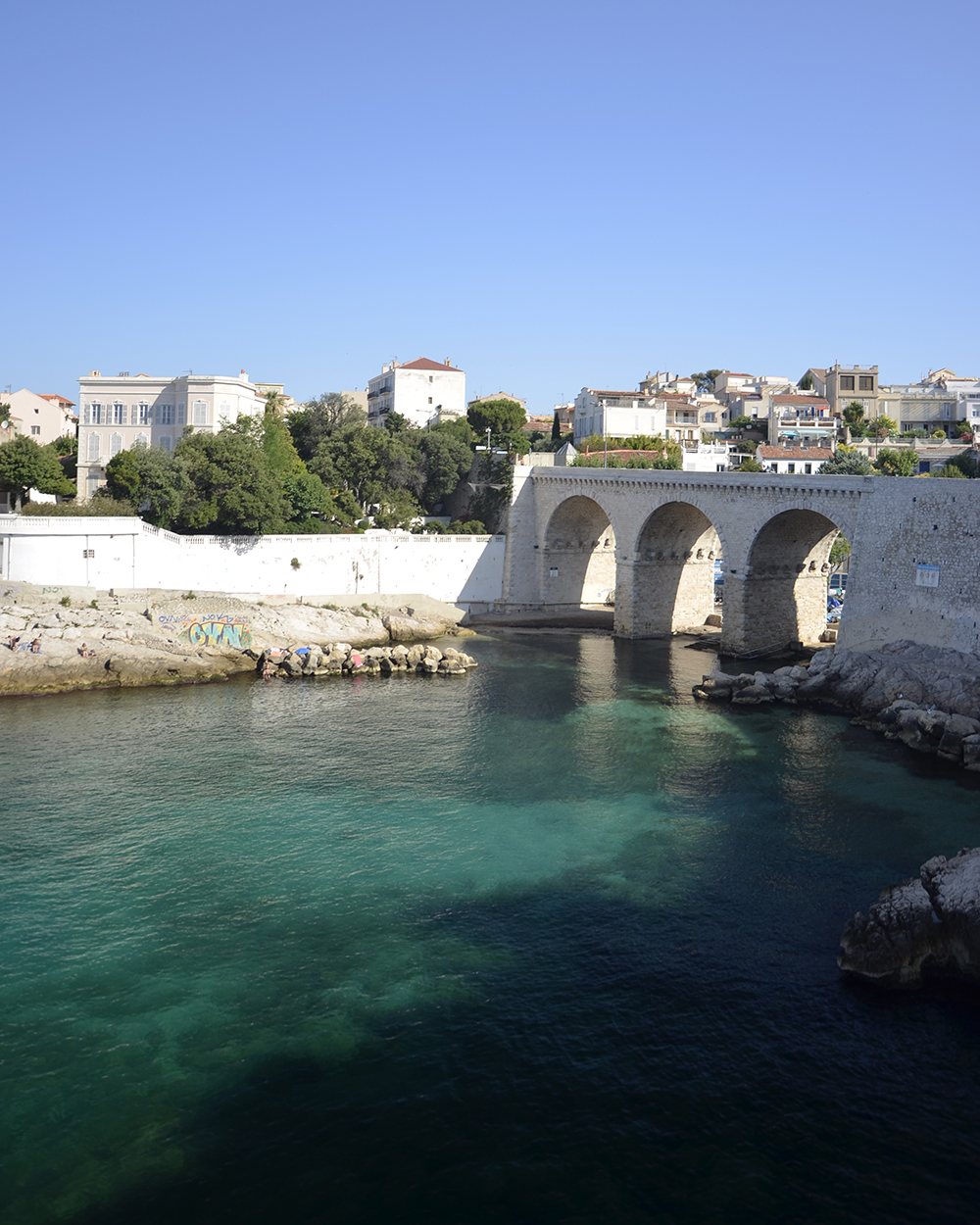 Plage de la Fausse Monnaie Viaduc Marseille