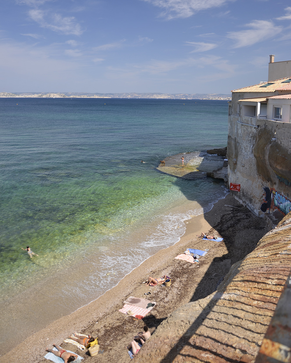 Plage des Sablettes Colombet Marseille
