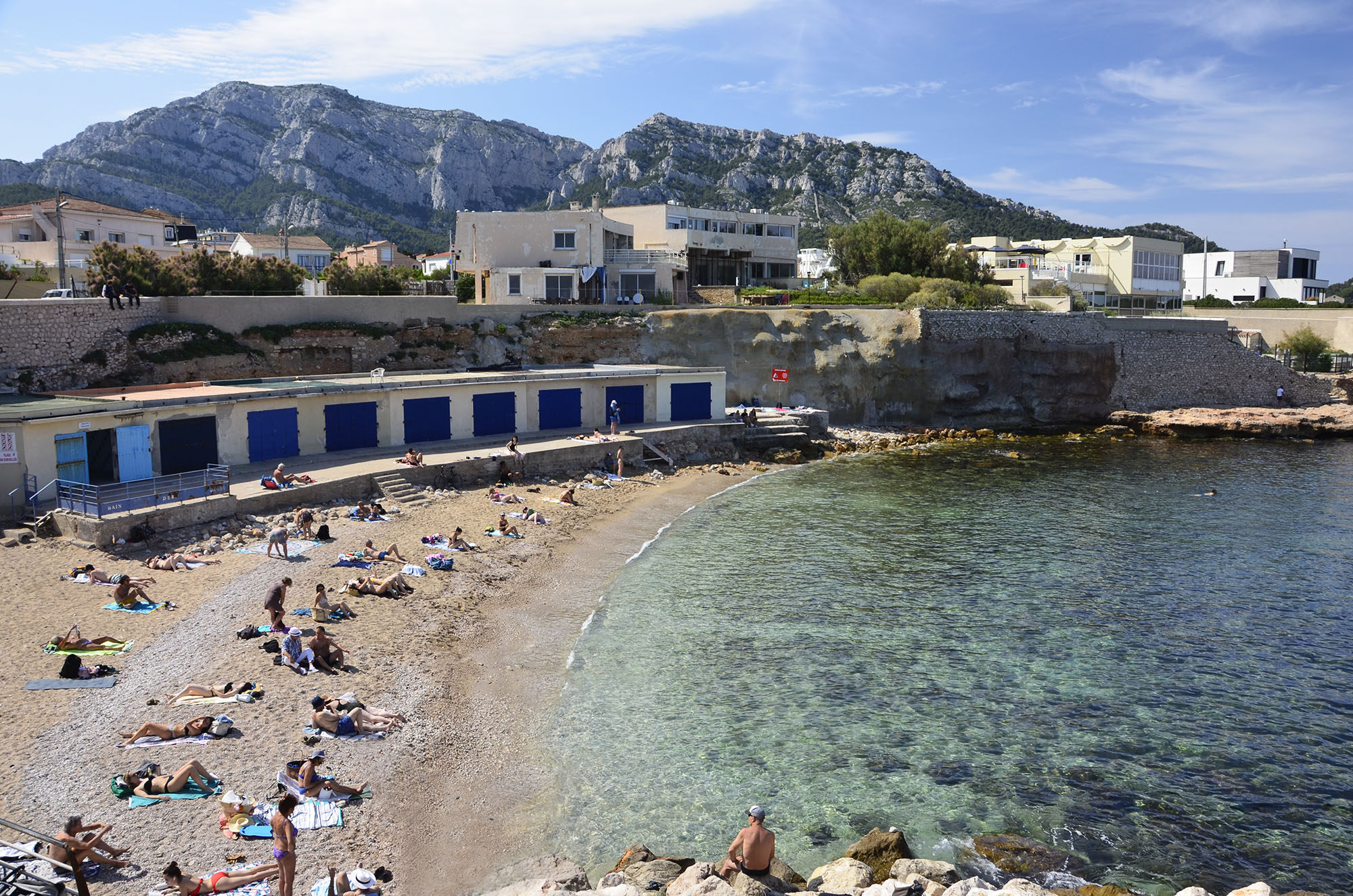 Plage du Bain des Dames Cabanons Marseille