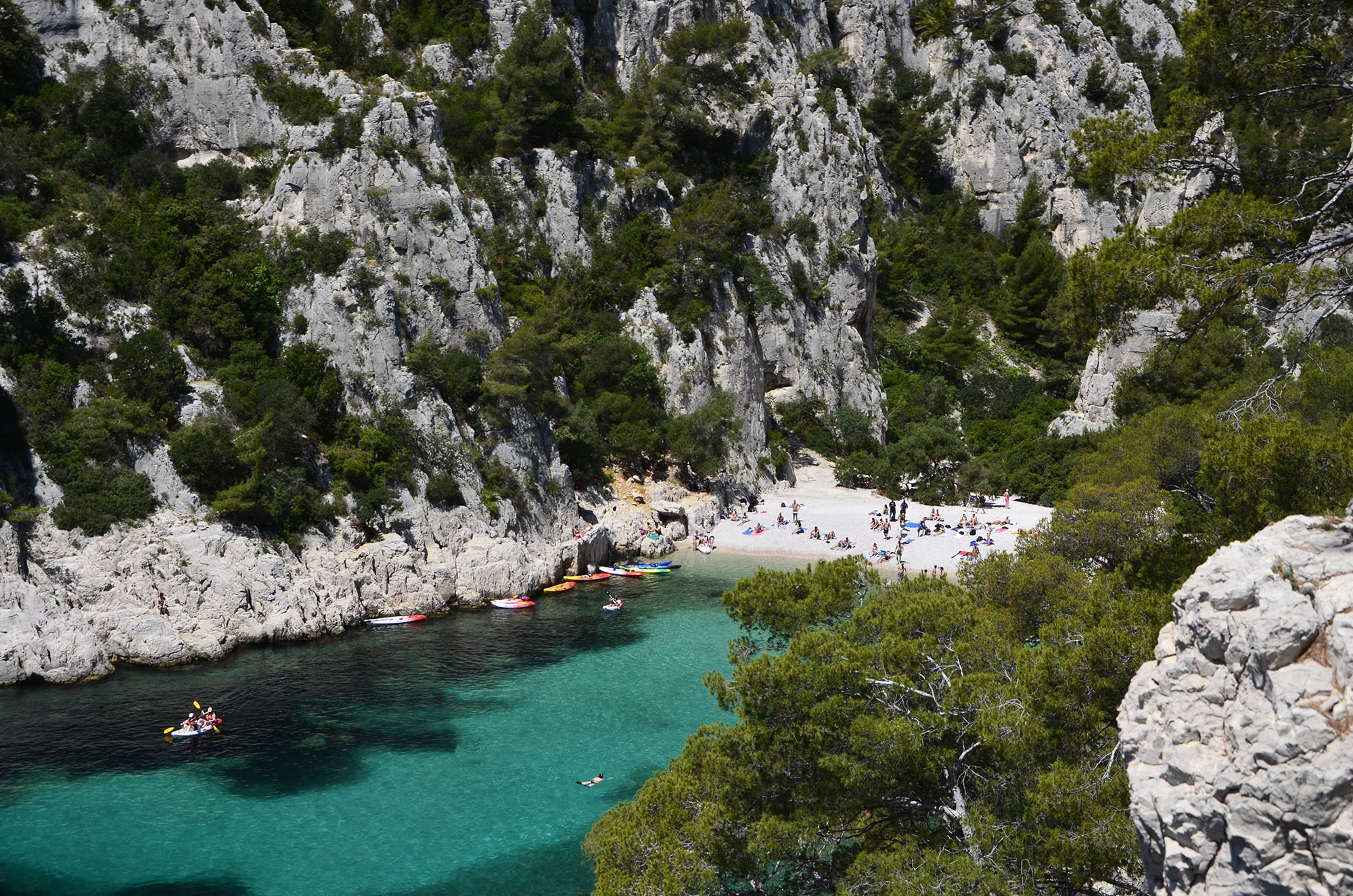Plage Calanque d'En-Vau Cassis kayak